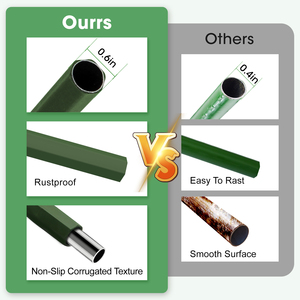 Arc de jardin courbé en bambou échafaudage serre de jardin serre grimpante support de vigne ombre support en forme de U 160*40*160 - Product Image 5