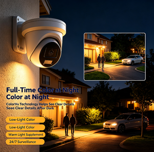 Caméra réseau tourelle fixe HIK DS-2CD2347G2-LSU/SL 4 mm 4 MP ColorVu avec lumière stroboscopique et avertissement sonore - Product Image 5