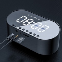 Réveil à LED avec bluetooth, haut-parleur, radio FM, carte TF, réveil numérique, horloge multifonctionnelle, à offrir comme cadeau
