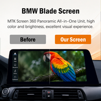 Pantalla de Navegación HD Estilo Blade de 12.3 Pulgadas para BMW X3/X4 2014-2017 con Sistema NBT, Bluetooth, Control por Voz, Funciones Originales del Vehículo