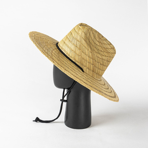 Venta al por mayor verano salvavidas sombrero de paja bajo pesca impresión personalizada América sombrero de playa Surf salvavidas con logotipo sombrero de paja - Product Image 6
