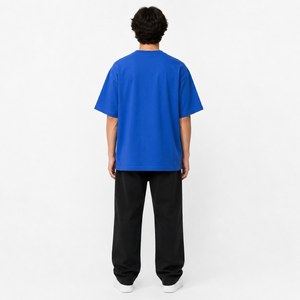 T-shirts pour hommes surdimensionnés à coupe carrée, 250 GSM, 100 % coton, épaules tombantes, logo personnalisé, grandes tailles, conception OEM ODM - Product Image 2