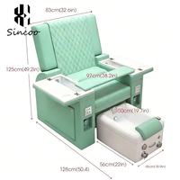 Fauteuils de pédicure de luxe haut de gamme pour salon de manucure et spa, sans tuyauterie, avec réglage à 180 degrés, canapé de massage électrique pour pédicure