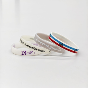 สายรัดข้อมือซิลิโคนคุณภาพสูงแบบกำหนดเอง สร้างสรรค์กำไลยางของคุณเองพร้อมข้อความหรือโลโก้ ผลิตภัณฑ์ส่งเสริมการขายแบบส่วนตัว - Product Image 4