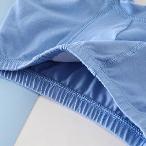 Vente <span class=keywords><strong>en</strong></span> gros de sous-vêtements pour enfants <span class=keywords><strong>en</strong></span> coton personnalisés, culottes de couleur unie, jambes courtes, taille élastique, sous-vêtements pour garçons - Product Image 4