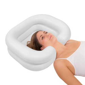 Bassin de lavage de cheveux gonflable portable avec logo et couleur personnalisés pour personnes âgées, salle de bain, hôpital, salon – Durable - Product Image 5