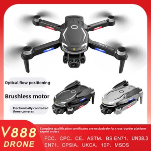 V888สำหรับผู้เริ่มต้นโดรน1080P กล้องเลี่ยงสิ่งกีดขวางเลนส์กล้องสามตัวบอกตำแหน่งการไหลของแสง Quadcopter WiFi FPV Drone - Product Image 5