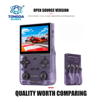 K36 Layar IPS OCA 3.5 Inci Full Laminasi 22000+ Permainan Klasik CAVITY HORN Sumber Terbuka Konsol Game Retro Portabel OEM