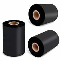 Ruban d'impression thermique en résine gris doré 80mmX300M pour imprimante de codes-barres TTR, taille personnalisable