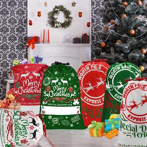 Borsa <span class=keywords><strong>di</strong></span> Babbo <span class=keywords><strong>Natale</strong></span> in tela <span class=keywords><strong>di</strong></span> cotone <span class=keywords><strong>di</strong></span> alta qualità a forma <span class=keywords><strong>di</strong></span> <span class=keywords><strong>albero</strong></span> <span class=keywords><strong>di</strong></span> <span class=keywords><strong>natale</strong></span> sacchi regalo Extra grandi borse con coulisse per vacanze - Product Image 3