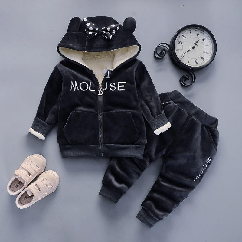 Baby Girls Winter Clothes Set Long Sleeve Hoodie Sweatshirt Pants Outfit  Sets for Newborn Infant Toddler Babies