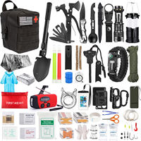 Kit de survie en plein air, trousse de premiers soins tactique, outil d'urgence en métal pour le camping et la randonnée