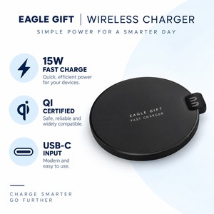 Cargador Inalámbrico Rápido de 15W con Logotipo Personalizado, Ultra Delgado, de Aleación de Aluminio, para Teléfonos Móviles, Regalos de Oficina - Product Image 3