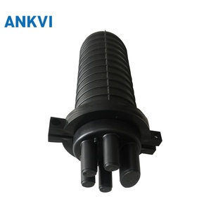 XRT-006 Caja de empalme de fibra óptica 1 entrada 4 salidas con sellado termocontraíble tipo domo vertical, máximo 144 núcleos, 24 núcleos por bandeja, material PP, IP68 - Product Image 4