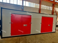 Conteneur de stockage industriel mobile et portable sur mesure de 20 pieds à double porte (peut servir de garage ou de remise)