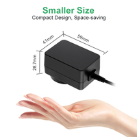 Logo OEM US EU UK AU Plug 12V 2000MA Ac Dc Adapter Interchangeable Plug Power Supply pour Starlink Router