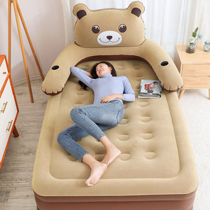E-RIKE Matelas gonflable floqué de haute qualité en PVC personnalisé pour le camping en plein air et en intérieur pour 1 personne - Product Image 2
