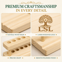 Porte-stylo en bois massif avec support pour téléphone portable, organiseur de bureau multifonctionnel pour le bureau et la décoration de la maison