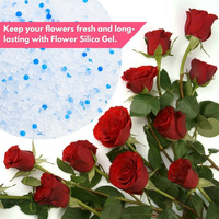 Gel de silice pour séchage de fleurs, cristaux fins réutilisables, rapide et réactivable pour fleurs fraîches, gel de silice réutilisable pour séchage de fleurs, couleur