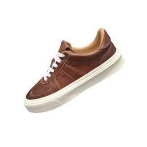 Zapatos Deportivos Negros Casuales con Cordones, Ligeros, para Otoño y Verano, con Suela de Goma Gruesa y Amortiguación, de Cuero Genuino, Gran Venta - Product Image 5