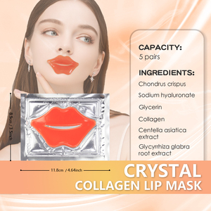 <strong>Best</strong> Sell Orange Natural Crystal <strong>Lip</strong> Mask Organic Repair Hydrogel Gel <strong>Patches</strong> Wholesale Collagen <strong>Lip</strong> Mask