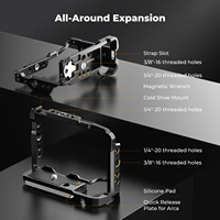 K&F Concept avec base à dégagement rapide Arca-Swiss, cage de protection complète pour appareil photo en aluminium léger pour Sony ZV-E10 II