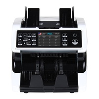Compteur de billets vertical multi-devises Chuanwei AL-920 avec double scanner d'images CIS, vérification USD/EUR, alimentation électrique