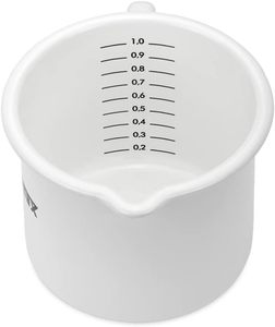 Robusto bote de leche de esmalte blanco de 350ml con escala integrada y ayuda para verter resistente a los arañazos para todas las cocinas - Product Image 3