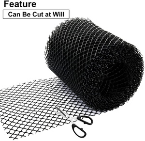Protections de gouttière en plastique haute résistance, couvercle de gouttière réutilisable, filet de protection de vidange avec 15 crochets pour une Installation facile - Product Image 6