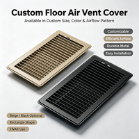 Grille de ventilation au sol en fer de haute qualité 6*12, diffuseur de sol à lamelles réglables, grille de ventilation centrale pour climatisation, grille de sol HVAC