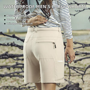 Pantalones Cortos Cargo para Hombre Shinehats 2026 OEM, Impermeables, de Secado Rápido, Transpirables y con Cintura Elástica - Product Image 3