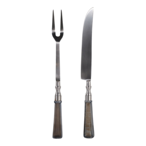 Set di forchette e coltelli da portata con manico lungo classico per cucina, essenziali per l'intrattenimento, design moderno - Product Image 5