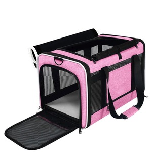 Cross-Border Foldable Car <b>Pet</b> <b>Carrier</b> - 4-Sided Breathable Shoulder Tote Universal - Product Image 2