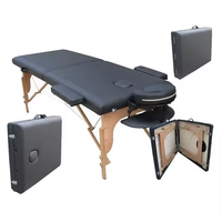 Table de Massage Portable Légère à 2 Sections avec Sac de Transport