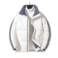 Blouson d'hiver personnalisé très demandé, épais, classique, pour homme, col montant, fermeture éclair, décontracté, urbain, doudoune tricotée élégante