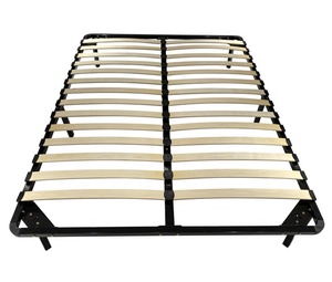 Có thể điều chỉnh Nữ Hoàng Kích thước khung giường với thanh gỗ-Cơ sở nền tảng hiện đại không tiếng ồn cho nền tảng nệm, lắp ráp dễ dàng - Product Image 1