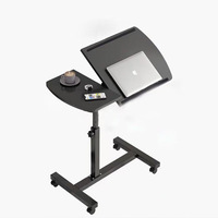 Table de chevet, mobile, table d'appoint pour ordinateur, petite table, table relevable pour chambre à coucher, bureau d'étude, table pliante pour ordinateur portable à domicile, cinq