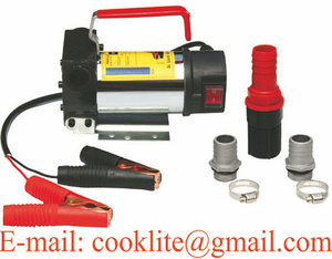 Pompa electrica <span class=keywords><strong>motorina</strong></span> de 12v/24v in casa metalica cu debitmetru mecanic si pistola manuale - Product Image 2