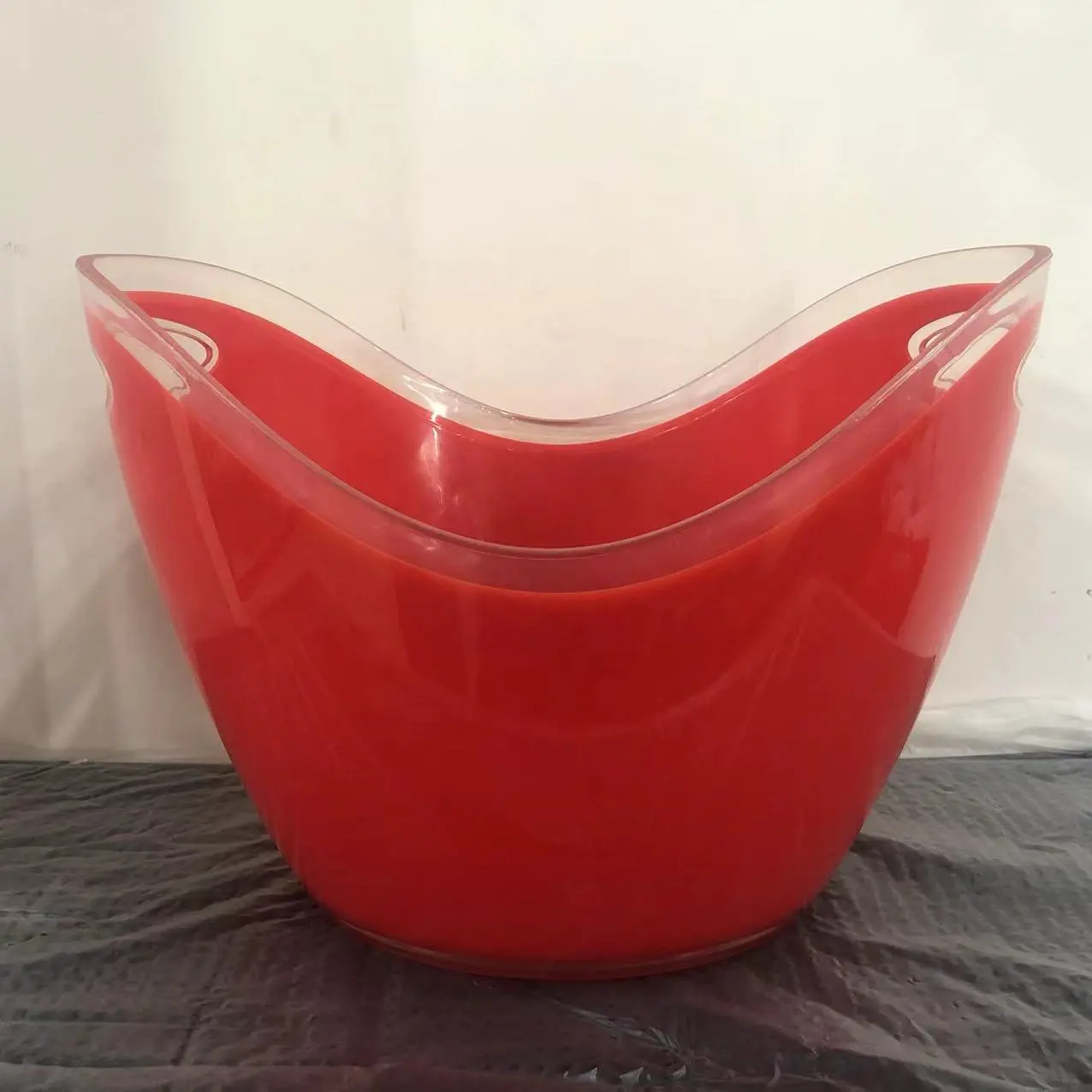 8L Best seller bottle acrylic ice bucket PS material cheap for sale