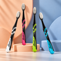 Brosse à dents manuelle à poils souples pour adultes, soins bucco-dentaires quotidiens, nettoyage des dents, brosse à dents pour adultes, personnalisation OEM disponible