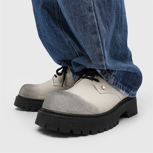 Chaussures Derby de travail à lacets pour hommes 2026 – Design original, embout renforcé, respirantes, style britannique, semelle épaisse, rehaussantes, décontractées, tige en maille - Product Image 3