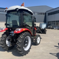 Tractor de Carga Frontal Fabricado en China, 4x4, 50HP, Cabina de Lujo, Bomba, Arranque Eléctrico, Alta Productividad, Compatible con Varios Implementos Agrícolas