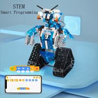 2.4G pour Mould King 15059 Jouet éducatif pour enfants Télécommande Application et commande vocale Modèle de robot STEM Blocs de construction