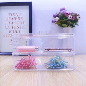 Transparente maquillaje organizador tres-color <span class=keywords><strong>hisopo</strong></span> <span class=keywords><strong>de</strong></span> algodón almohadilla <span class=keywords><strong>de</strong></span> algodón, caja <span class=keywords><strong>de</strong></span> almacenamiento <span class=keywords><strong>de</strong></span> escritorio - Product Image 3