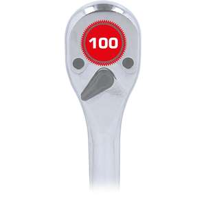 Brilliant Tools Trinquete reversible de 1/2 "con mango de metal, 100 dientes - Product Image 2