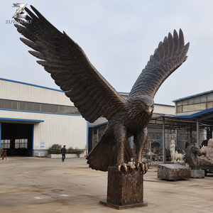 Sculpture d'<span class=keywords><strong>aigle</strong></span> en bronze, grande statue d'oiseau en vol, art animalier extérieur pour la décoration de jardin, villa, parc, hôtel, paysage - Product Image 4