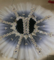 Nouveau Tutu de ballet en velours noir pour les performances professionnelles Modèle en stock de taille personnalisée attrayante TUTU-8
