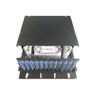 KEXINT FTTH Rack Mount Full Load ODF Fiber Optic Distribution Frame With 144 Ports SC/UPC Patch Cord Pigtail And Adaptor