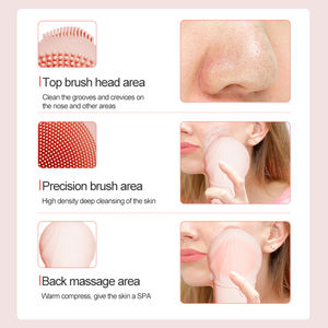 Limpiador Facial Eléctrico de Lujo, Limpiador Facial Inteligente Ultrasónico con Vibración, Cepillo de Cerdas, Máquina Recargable con Calor - Product Image 5