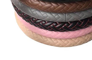 Couvre-volant <span class=keywords><strong>de</strong></span> voiture universel Protection automobile Intérieur en cuir PU Tresse <span class=keywords><strong>de</strong></span> volant 38CM/15 ''Couvre-volant <span class=keywords><strong>de</strong></span> voiture - Product Image 3